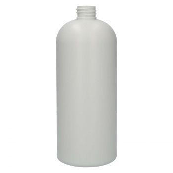 1000 ml bottle Basic Round 100% recycled HDPE 24/410