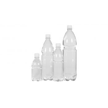 Water bottles PET Transparent