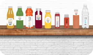 Our juice bottles